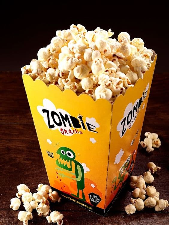 Zombie Snacks Popcorn Box
