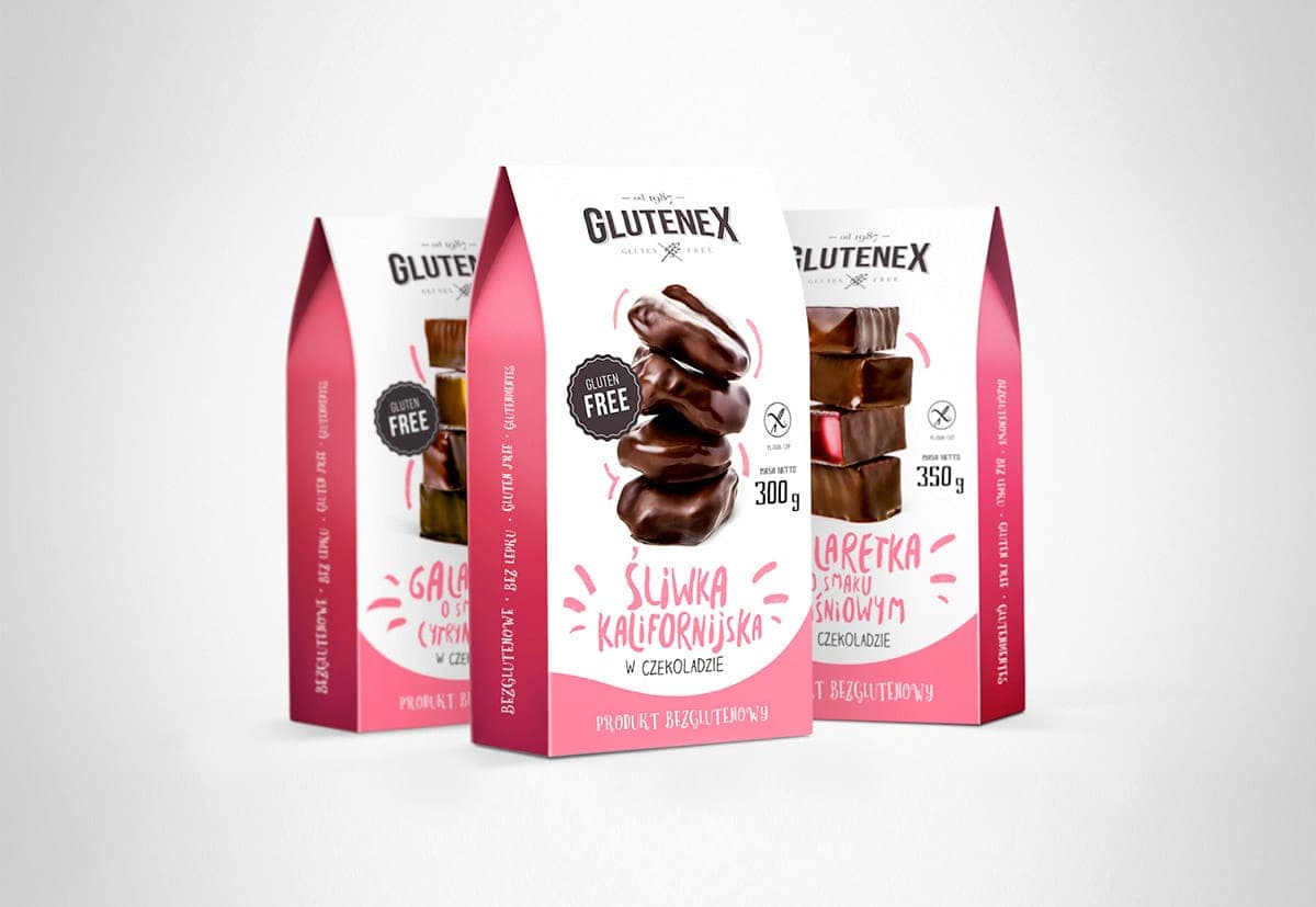 glutenex choco glutenfree gable top box