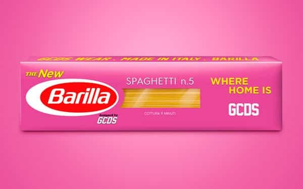 Spaghetti Barilla edizione GCDS