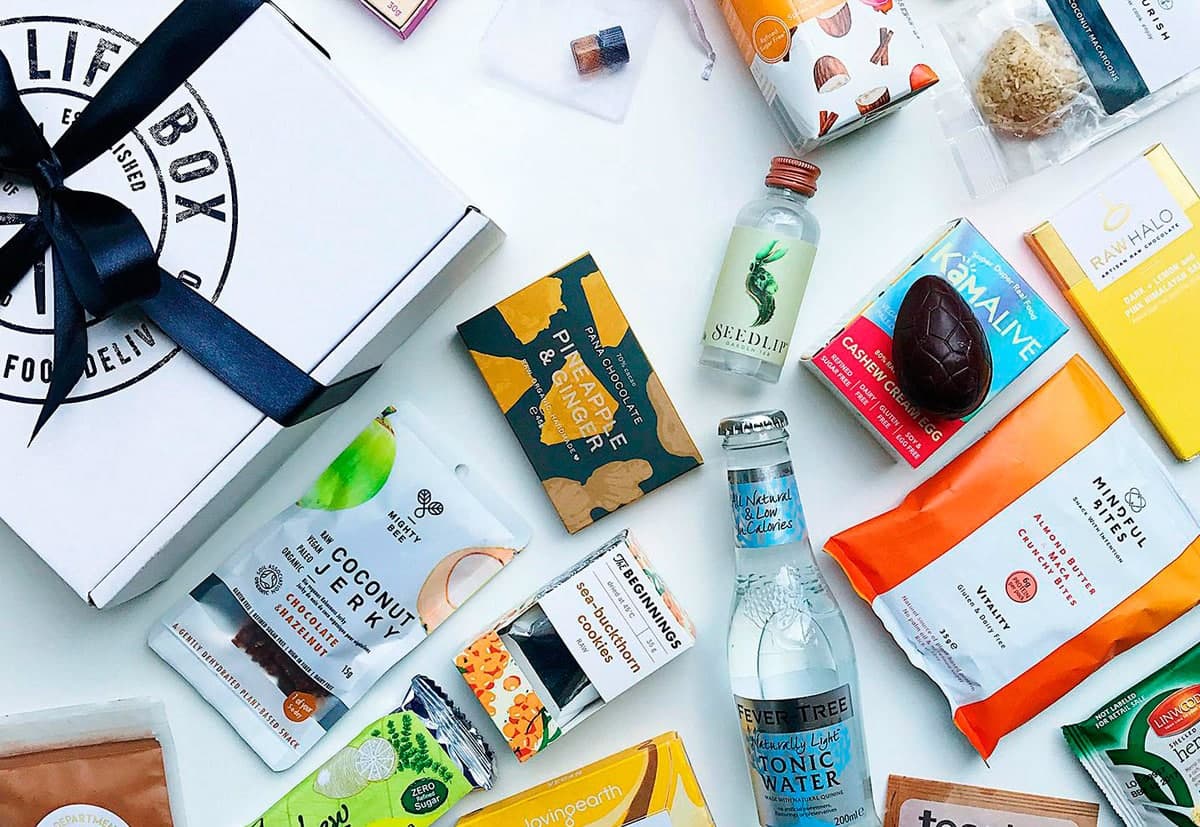 healthy life style e commerce box packaging