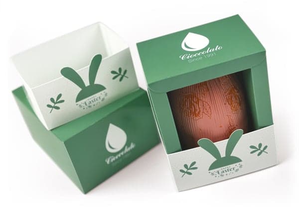 Easter egg box as seen from the top