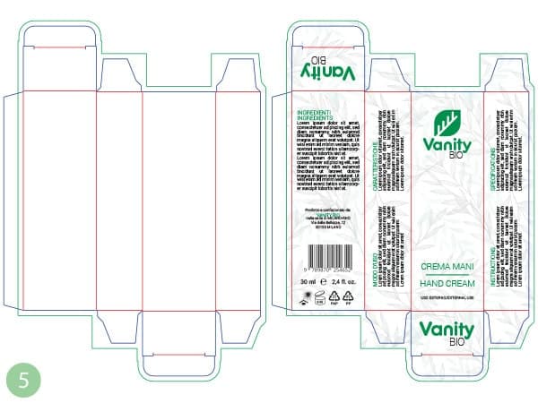 Dielines Hand Cream Box