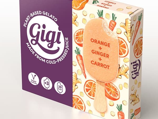Slim box for vegan ice cream