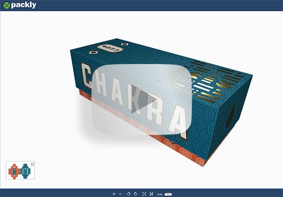 3D preview of the award winning packaging