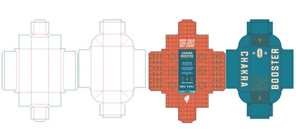 Tracciato fustella scatola Chakra Booster