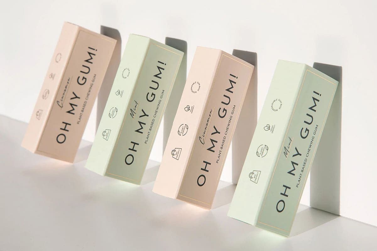 oh my gum vegan chewingum sustainable box