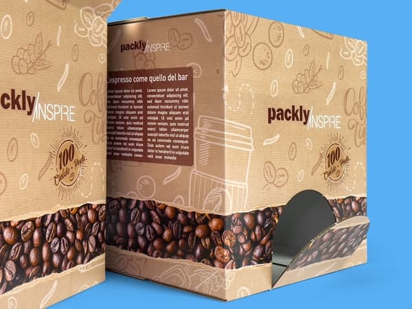 Scatola americana per cialde e apertura frontale