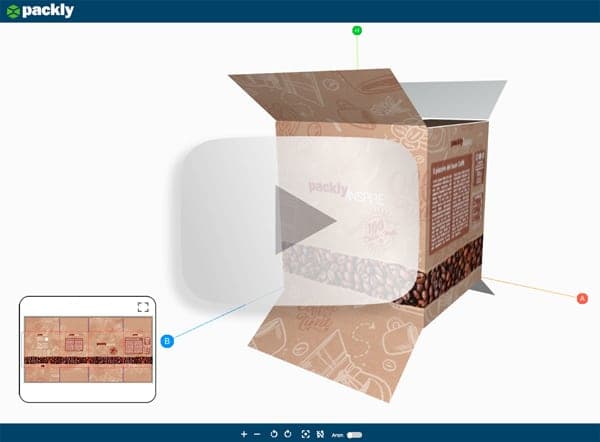 Anteprima 3D scatola americana per cialde
