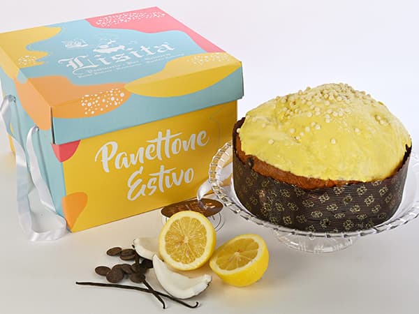 Packaging per panettone al cocco e limone
