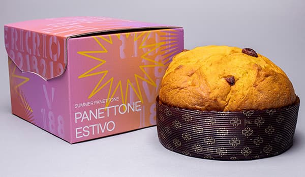 Scatola in corrugato per panettone estivo