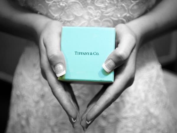 A close-up on the Tiffany logo