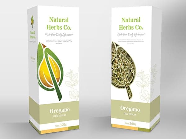 A/B test for oregano packaging solution