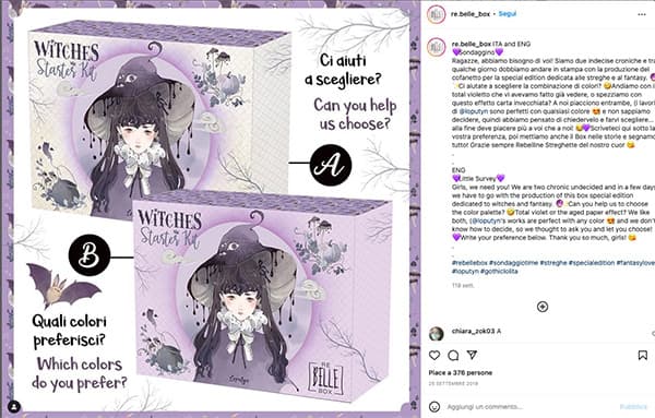 Audience packaging preference testing on social media