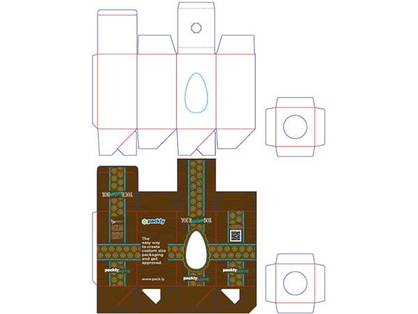 Egg box for Easter: the dieline