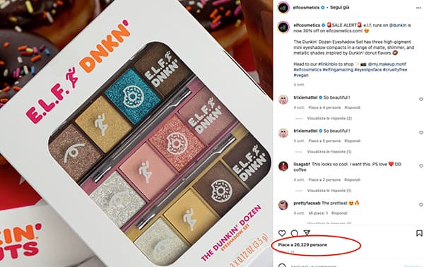 Campagna Instagram makeup al gusto ciambella