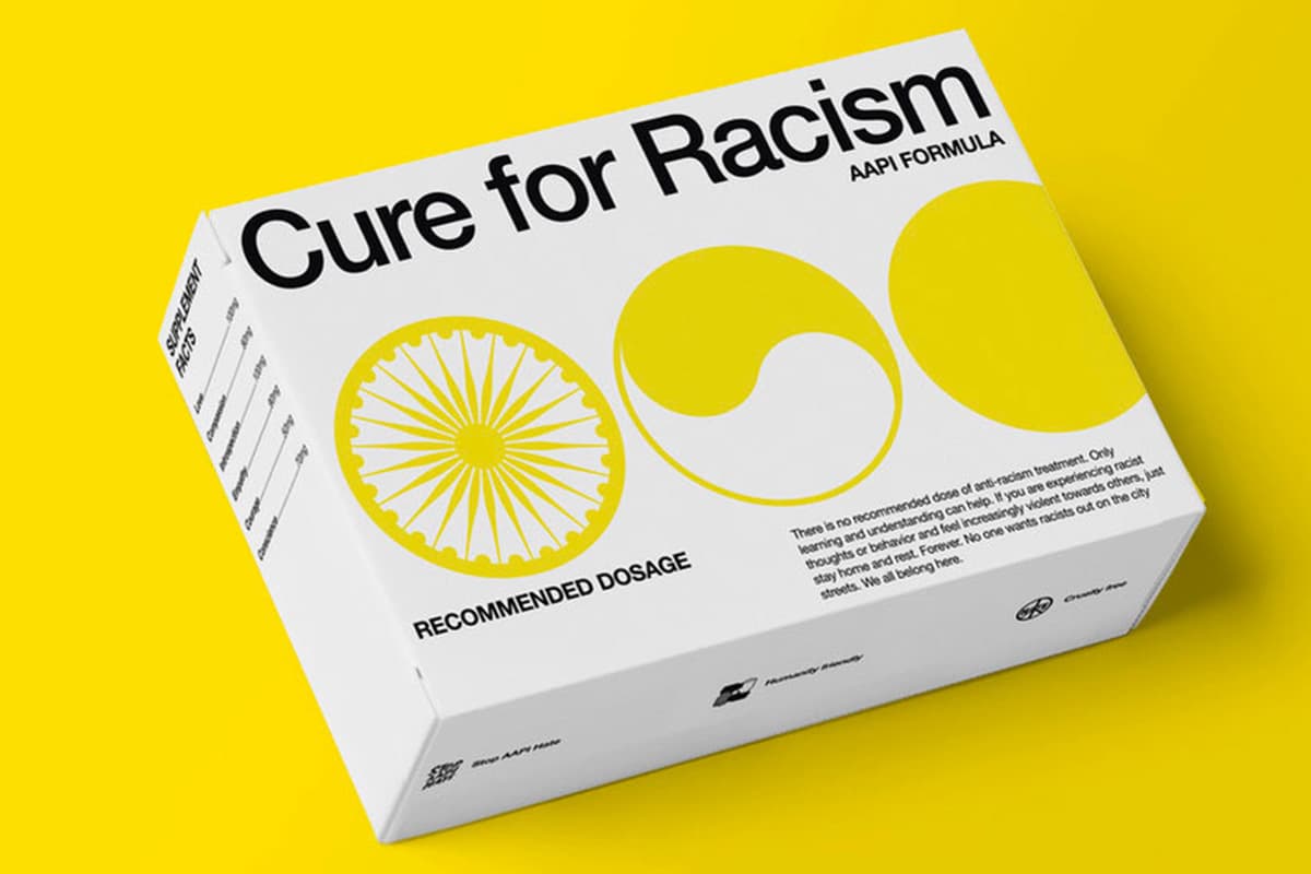 cure for racism uso sociale del packaging