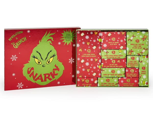 Il Calendario dell'Avvento 2022 del Grinch di Make-up Revolution