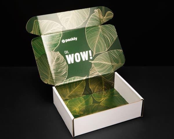 WOW effect on the inside of the total white box