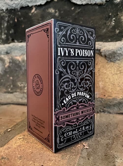 Packaging and perfume: Something Wicked, box with embellishments