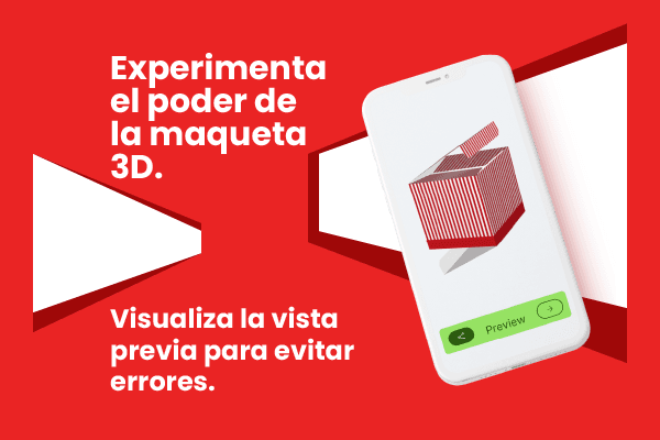 ver maqueta 3D de embalaje navideño
