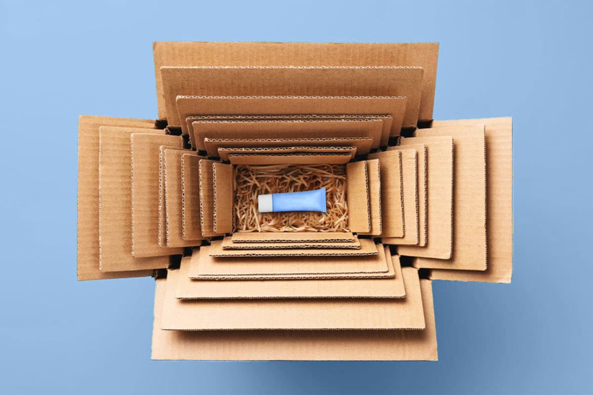 Excessive packaging cover