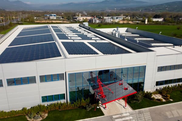 Los paneles solares de la planta de Packly