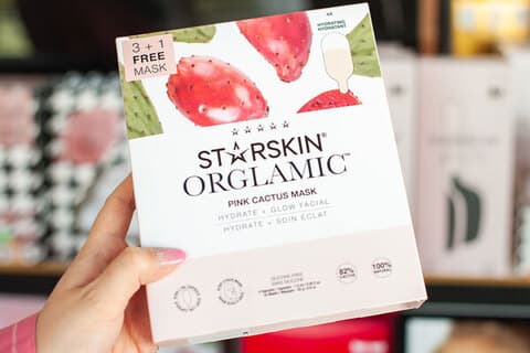 Pink cactus face mask