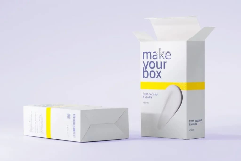 White box with matte finish