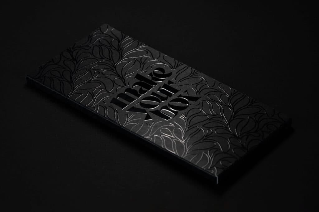 Detail on box with finishing