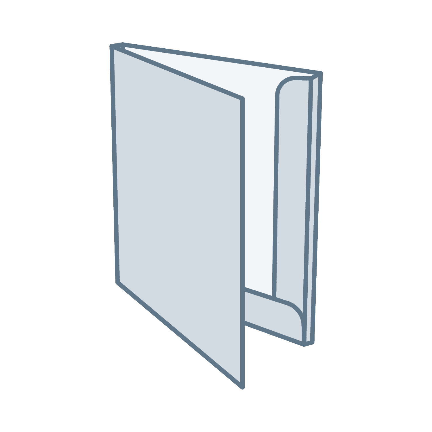 Cartellina con dorso