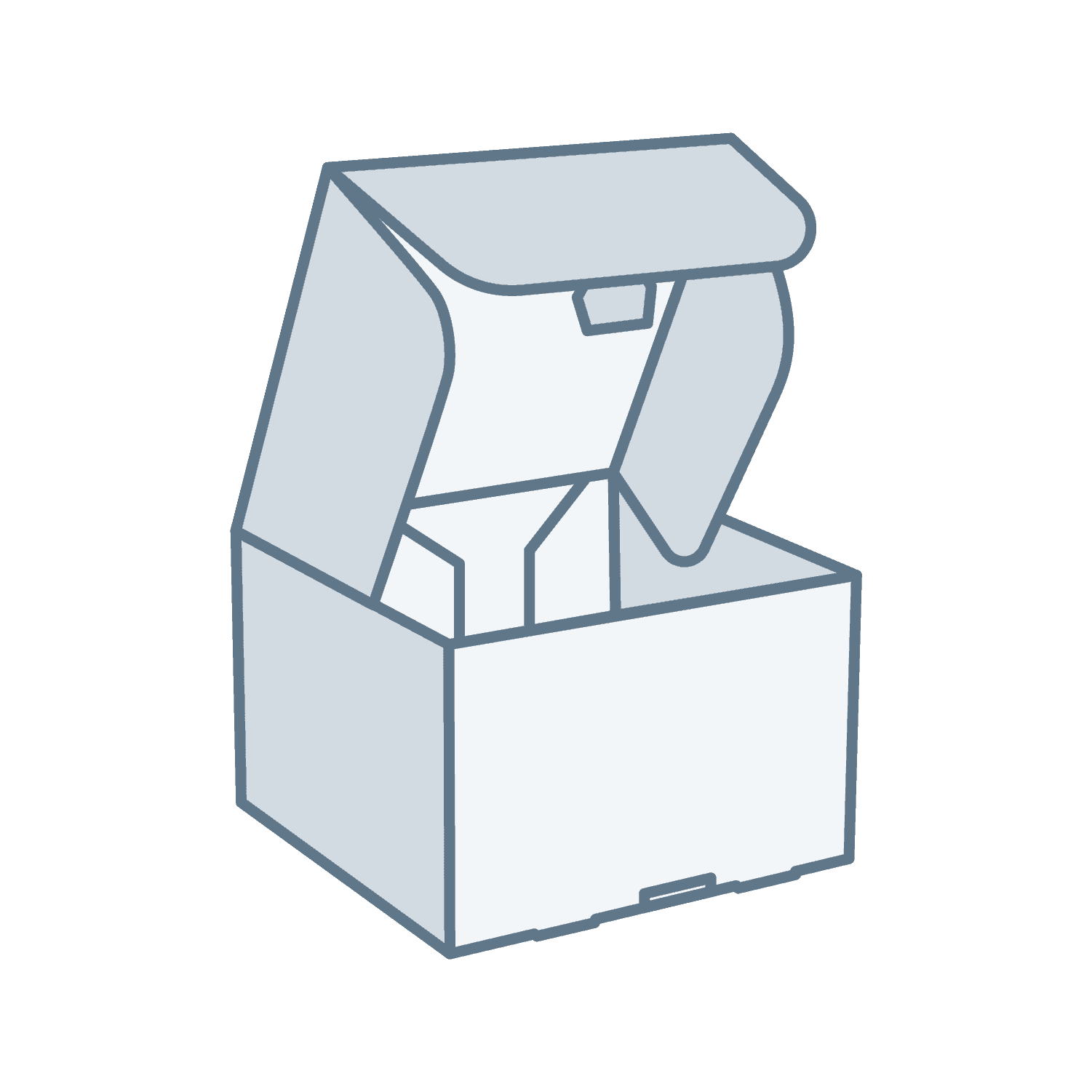 Roll end tuck top box