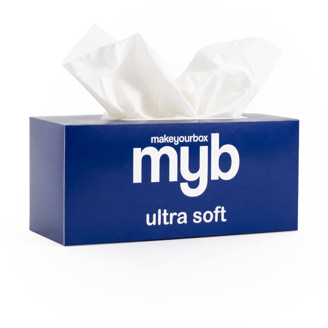 Tissue packaging boxes