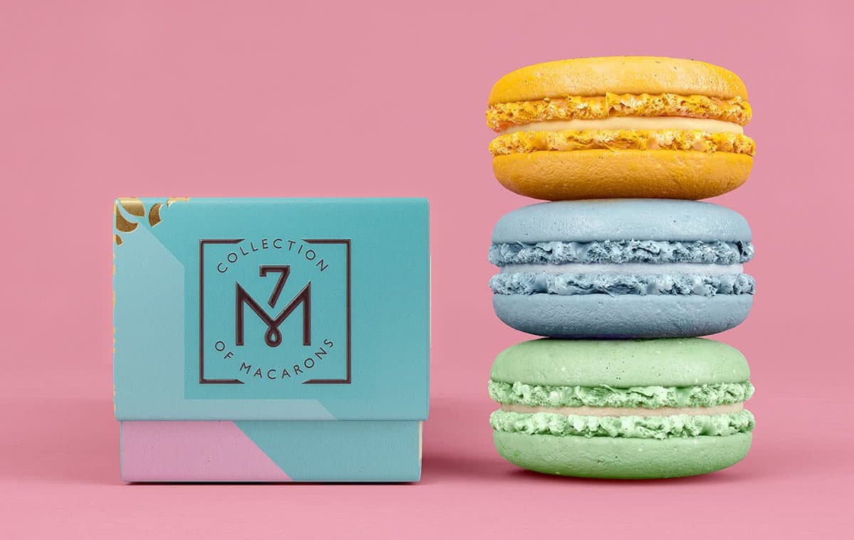 Packaging macarons