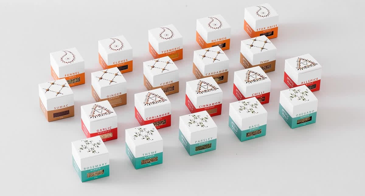 packaging per spezie