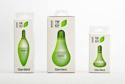 Geniled Light Bulb Packaging