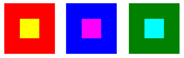 contrasto colori puri