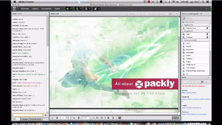 Webinar gratuito all about packly