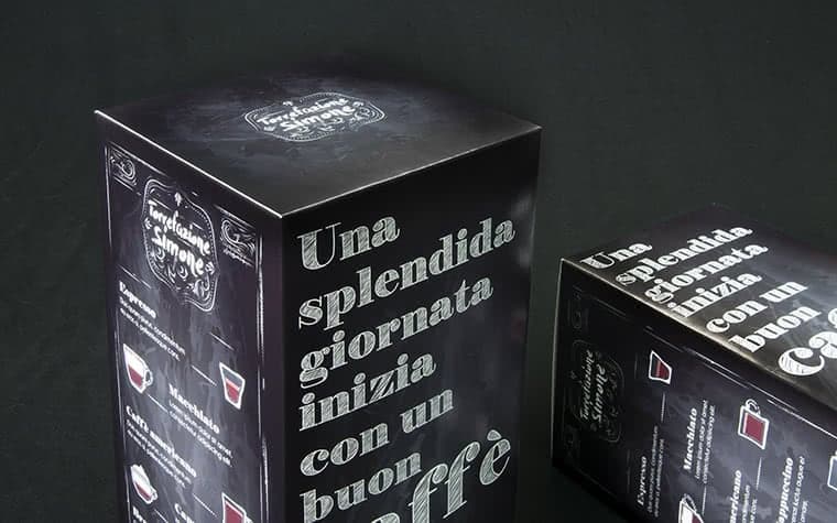 scatole per cialde caffe