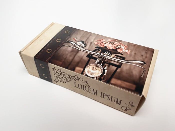 Scatola valigetta look vintage Packly