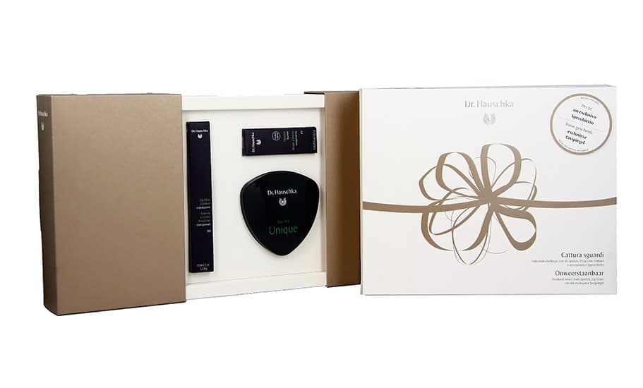 Eye-catching lip care case by Dr Hauschka
