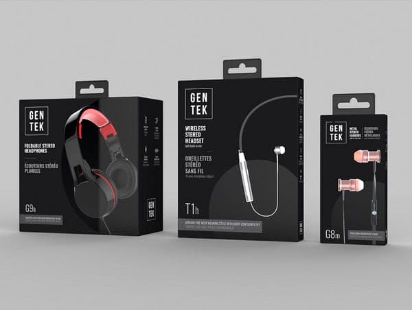 Packaging per auricolari e cuffie Gentek