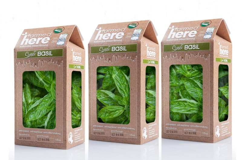 Packaging sostenibile per basilico bio