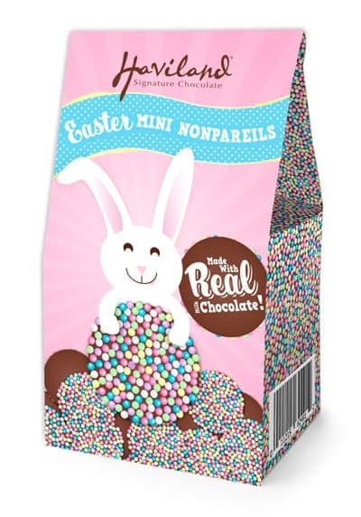 Packaging con scatola a soffietto parziale per uova di Pasqua