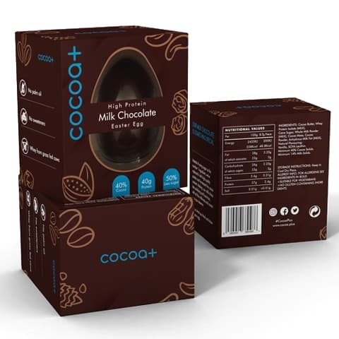 Packaging in scatola di cartone per uova di Pasqua bio