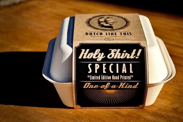 Creative t-shirt packaging