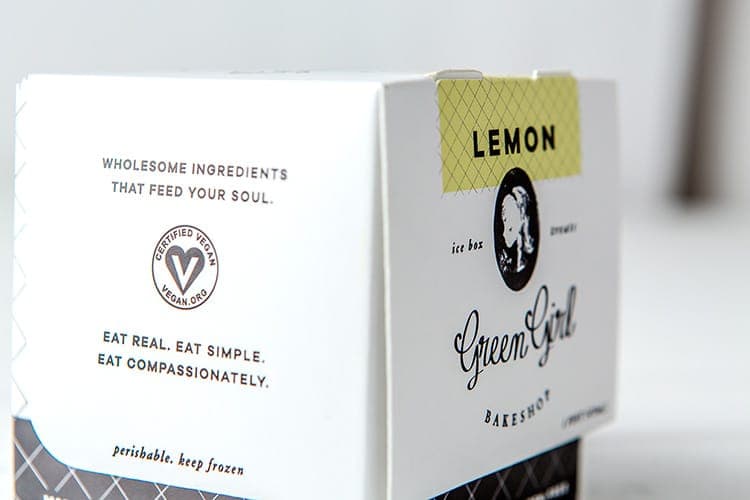 Green Girl ice cream packaging