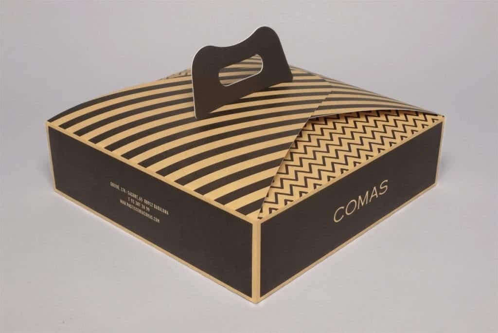 Handle packaging for food