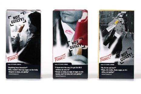 Not Guilty ice cream packaging