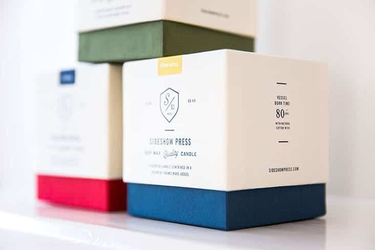 Sideshow Press candle stack