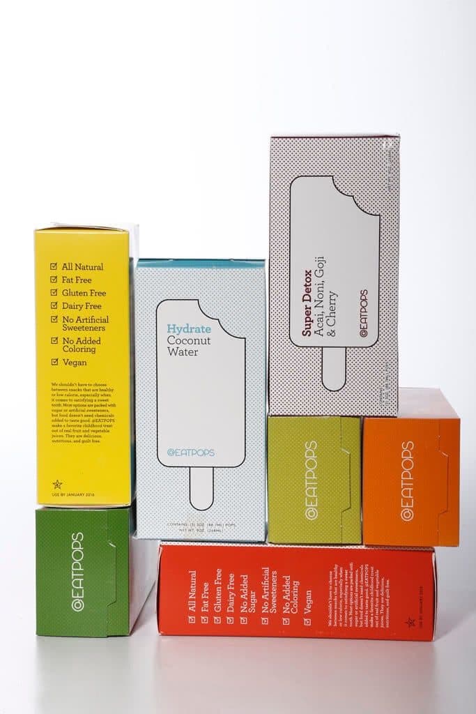 Assorted healthy popsicles